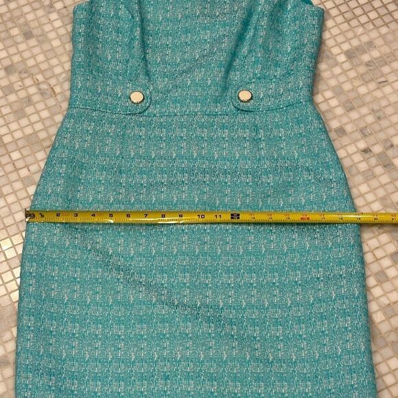 Tahari by Arthur S Levine Turquoise Blue Sheath Dress - Picture 13 of 13